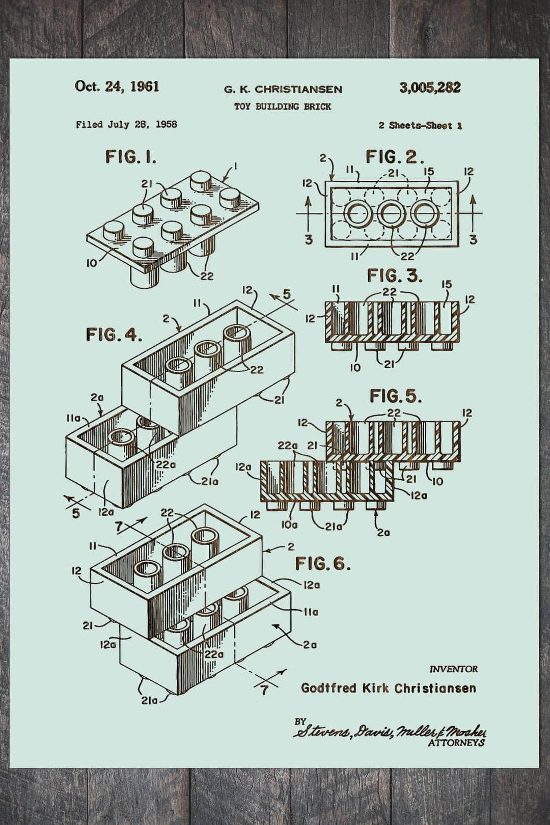 Lego Brick - Fire & Pine