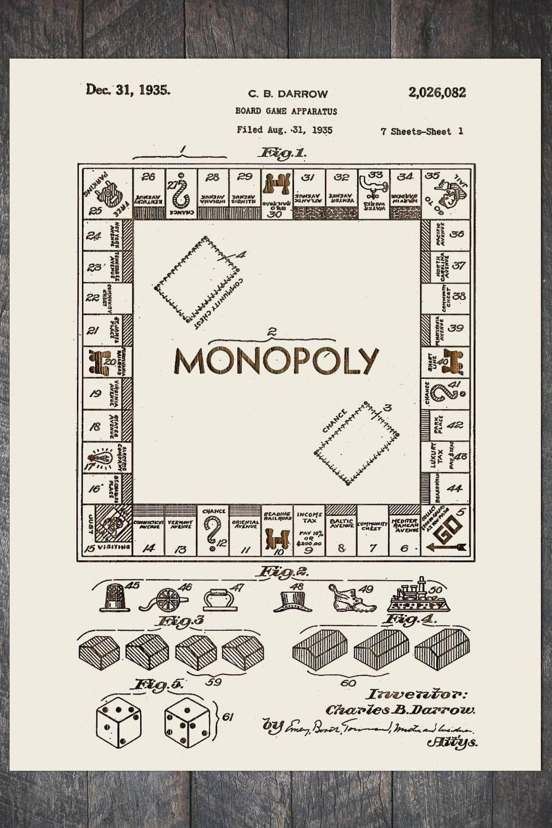 Monopoly 1935 - Fire & Pine